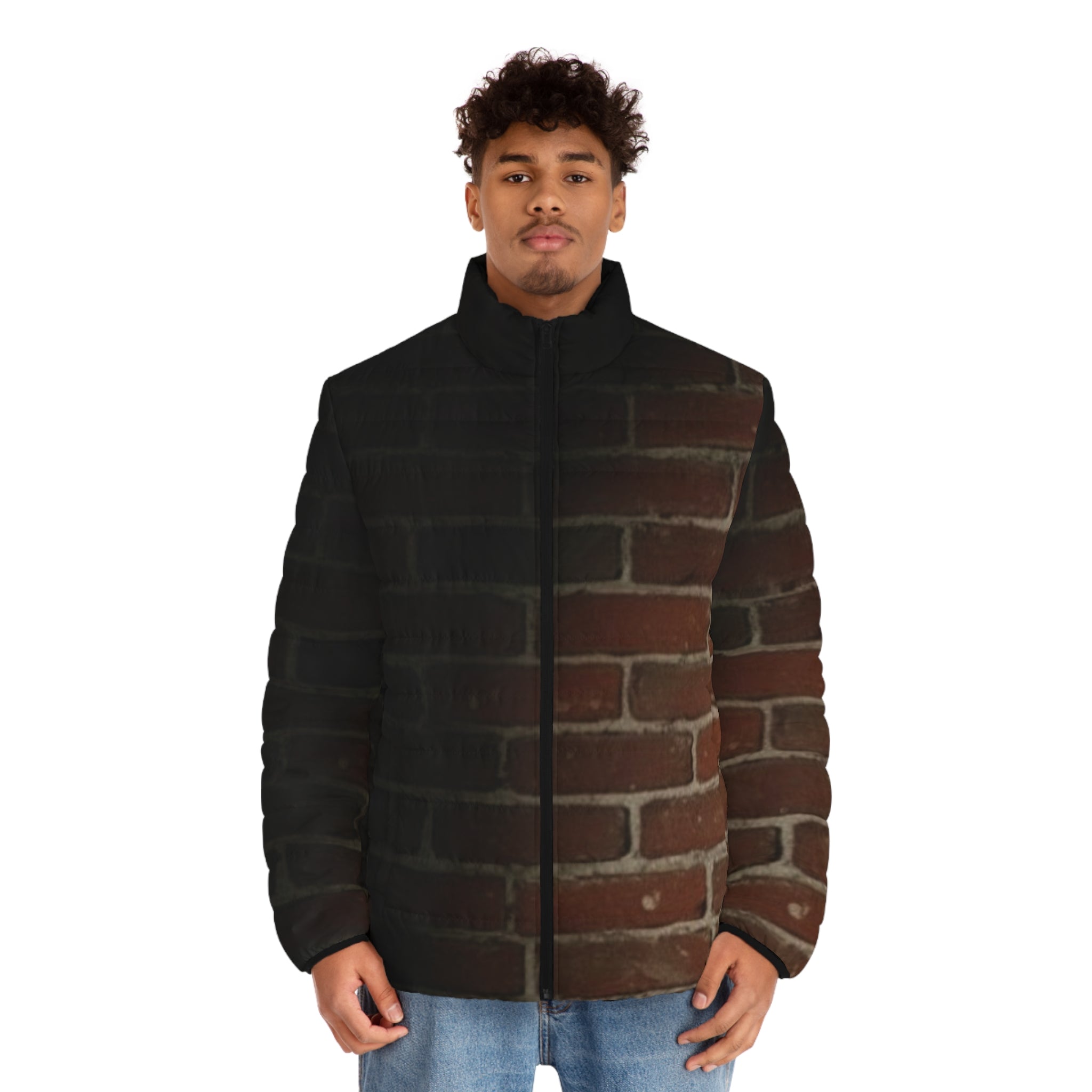 Brick House Street Art Puffer Jacket — TheBrokenArtShow AOP