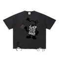 Snow Washed Raw-Hem KAB T-Shirt
