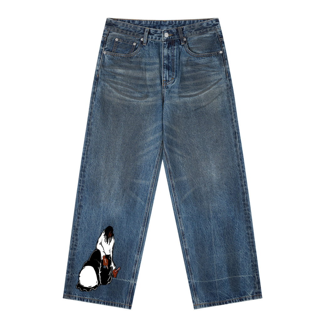 #thebrokenartshow,#custompants,#jeans,#art