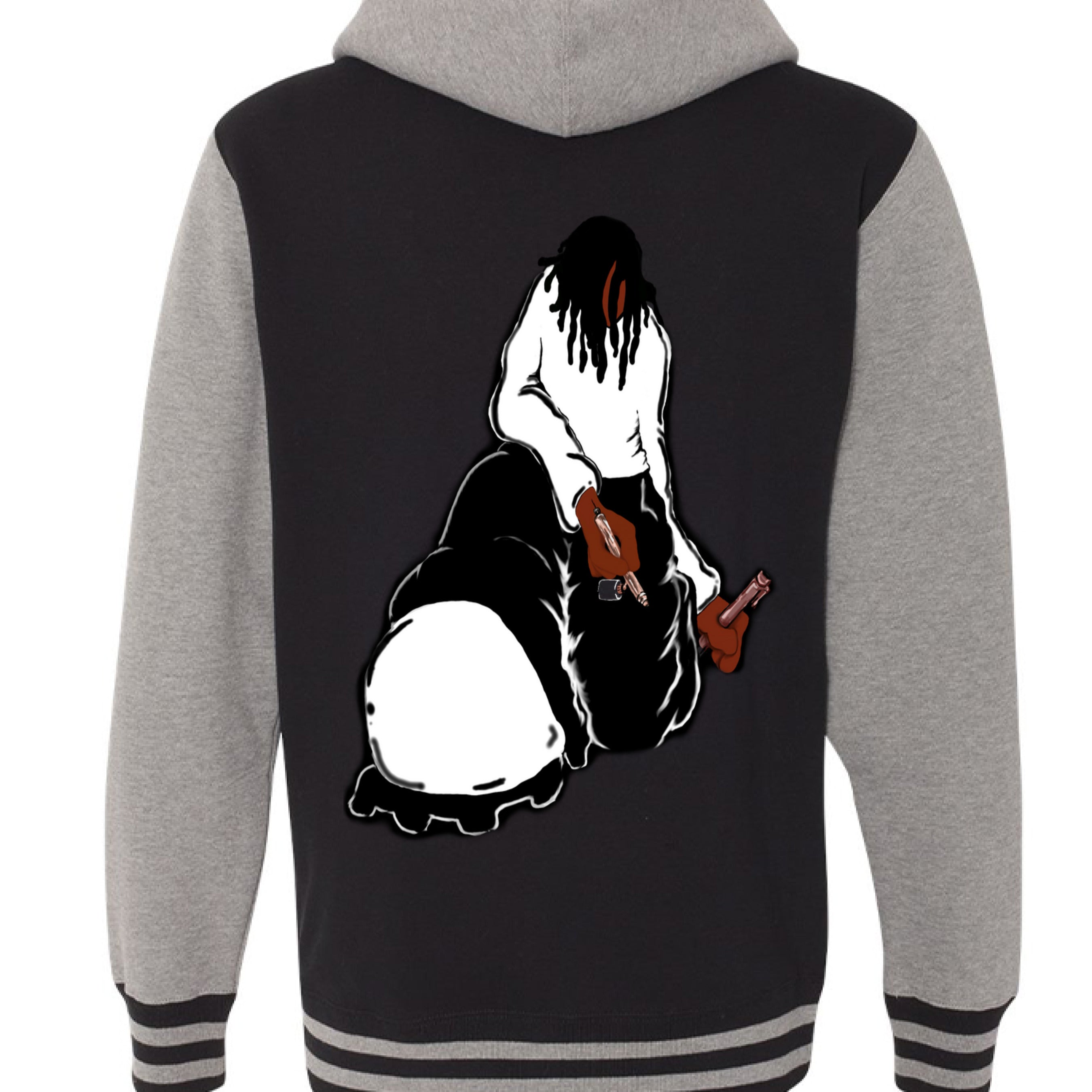 Black/ Gunmetal Heather - BACK