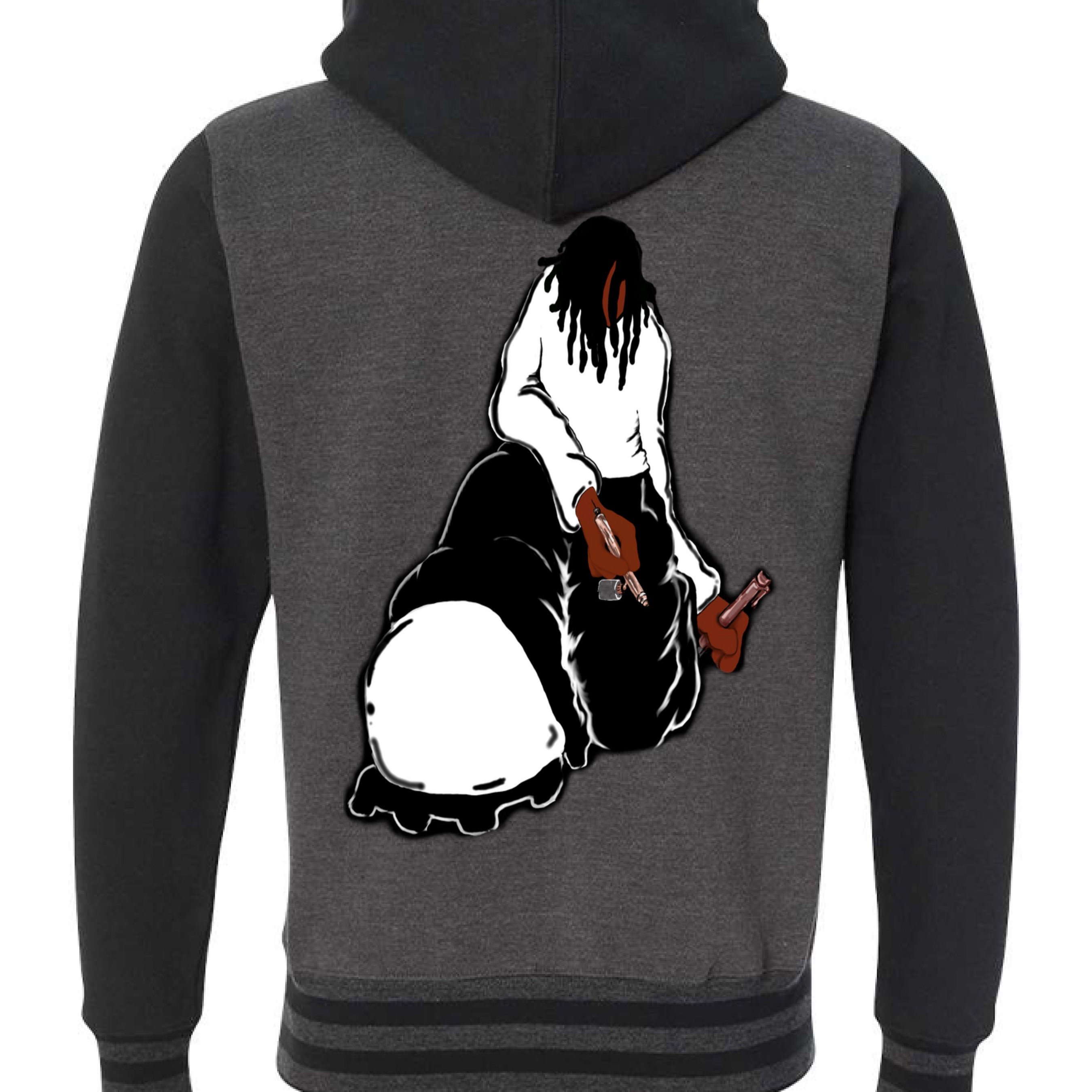 Charcoal Heather/ Black - BACK